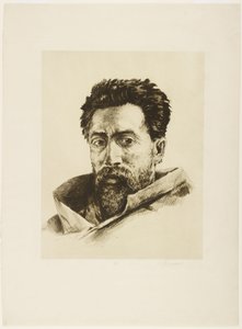 A Striker, ca. 1888 (etsing og rulett) av Henri Charles Guérard