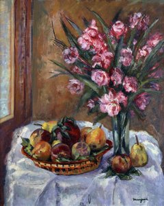 Oleander og frukt; Oleander og frukt av Henri Charles Manguin