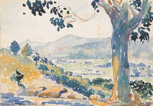 Bormes-sletten (morgen) av Henri-Edmond Cross
