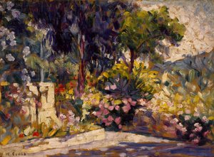 Den blomstrete terrassen av Henri-Edmond Cross