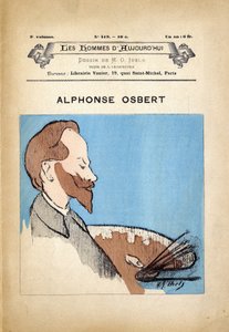 Omslag til The Men of Today, nummer 419, illustrasjon av HG Ibels (1867-1936): Art - Painters artists, Osbert Alphonse (1857-1939) av Henri Gabriel Ibels