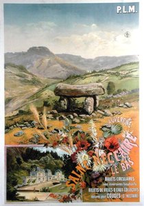 Plakatreklame Saint Nectaire le bas, Auvergne (farge litho) av Henri-Garnier Tanconville