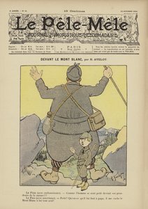 Foran Mont Blanc. Illustrasjon for Le Pele-Mele, 1902