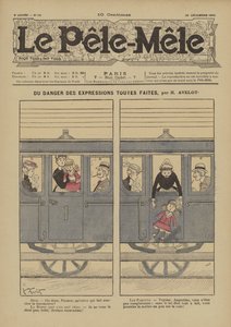 Om faren for ferdige uttrykk. Illustrasjon for Le Pele-Mele, 1902