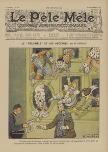 Pele-Mele og forfedrene. Illustrasjon for Le Pele-Mele, 1902