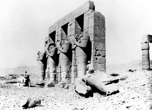 Tempelruiner, Nubia, Egypt, 1887