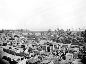 Landsbyen i Karnak, Nubia, Egypt, 1887