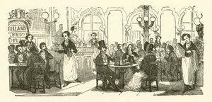 Kaffehusets servitør (gravering)