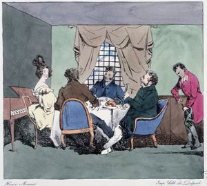 Konkurser - i "" Tidligere og i dag"" av Henri Monnier, red. Delpech, Paris av Henri Bonaventure Monnier