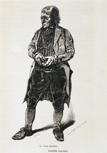 Fader Grandet - i ""Eugénie Grandet"" av Balzac, ill. Henri Monnier, originalutgaven av 1843 av Henri Bonaventure Monnier