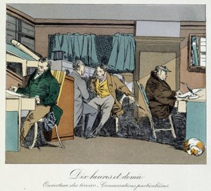 Ti og en halv time: åpning av skuffer og private samtaler - i "" Administrative mores"" av Henri Monnier av Henri Bonaventure Monnier