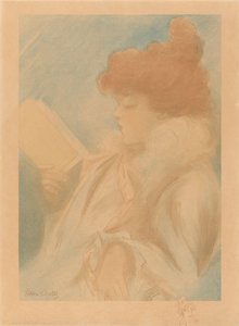 lesende kvinne av Henri Boutet