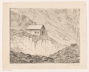 Hus på et fjell