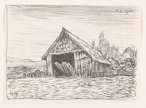 Boothuis i Possenhofen (original tittel på objekt) av Henri Braakensiek