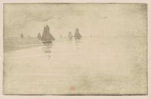 Båter i en morgentåke av Henri Charles Guérard