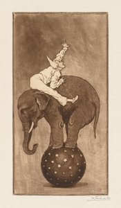 Elephant and Clown (L