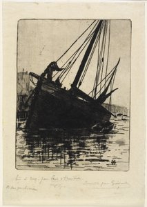 Strandet, ca. 1888 av Henri Charles Guérard