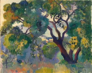Landskap nær St. Tropez av Henri Charles Manguin