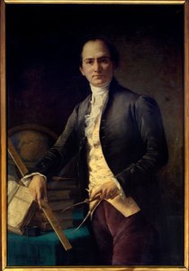 Portrett av astronomen Jean Baptiste (Jean-Baptiste) Joseph Delambre (1749-1822) - Maleri av Henri Coroenne (1822-1909) - Paris, Musee De l