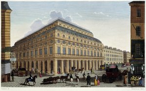 Det franske teateret. Gravering av Courvoisier av Henri Courvoisier Voisin