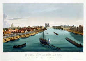 Den nye vinhallen (Bercy), ca. 1820 i "Views of Paris" av Courvoisier 1827Den nye vinhallen (Bercy), ca. 1820 i Views of Paris av Courvoisier 1827 av Henri Courvoisier-Voisin