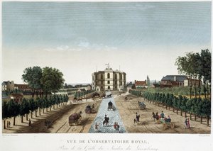 Utsikt over Royal Observatory - i "" Vues de Paris"" av Courvoisier av Henri Courvoisier-Voisin