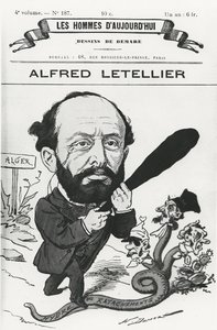 Karikatur av Alfred Letellier, fra 