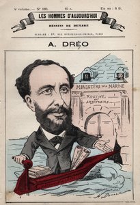 Tegneserie av Amaury Dreo 1829-1882 fra 