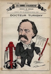 Tegneserie av Jean Prosper Turigny 1822-1905 fra 