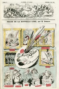 Illustrasjon av Henri Demare (1846-1888) for omslaget til La Nouvelle Lune av Henri Demare
