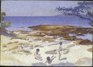 Stranden ved Cabasson av Henri Edmond Cross