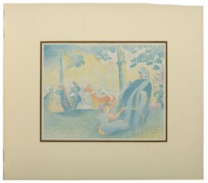 Les Champs Elysees, fra Pan, 1898 av Henri Edmond Cross