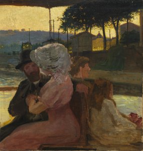 På elven, ca. 1900. av Henri Edmond Cross