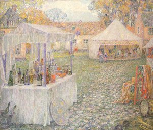 Booths av Henri Eugene Augustin Le Sidaner