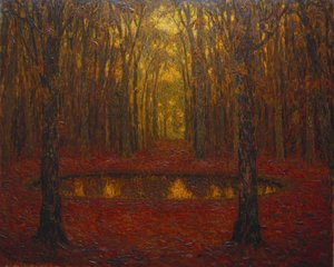 Dammen i Versailles om høsten av Henri Eugene Augustin Le Sidaner