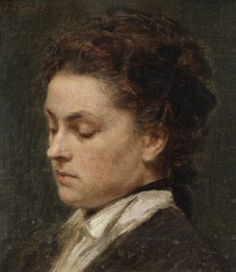 Studie til portrettet av Victoria Dubourg, kunstnerens kone av Henri Fantin-Latour