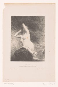 Ariadne etterlot seg på øya Naxos Ariane (tittel på objekt) av Ignace Henri Jean Fantin Latour