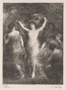 danser av Ignace Henri Jean Fantin Latour
