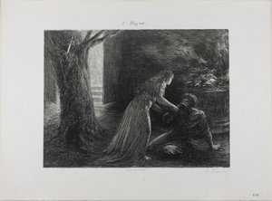 Debut av Valkyrien av Ignace Henri Jean Fantin Latour