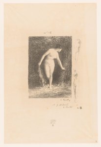 Diana ontkleedt seg om å bade Diana Gedichten van André Chénier (serietittel) Illustrasjoner til diktene til André Chénier (serietittel) av Ignace Henri Jean Fantin Latour