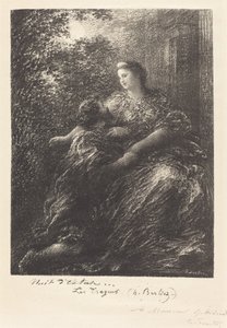 Duett fra "The Trojans" (6. plate) av Ignace Henri Jean Fantin Latour