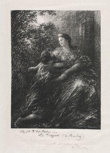 Duett av trojanerne av Ignace Henri Jean Fantin Latour