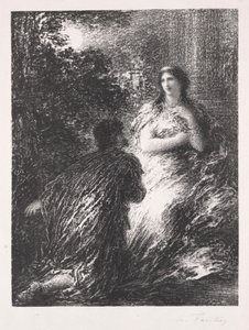 Duo av trojanerne av Ignace Henri Jean Fantin Latour