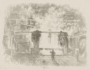 Engelsk krigsarbeid: Making Armour-Plate av Ignace Henri Jean Fantin Latour