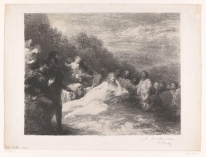 Faust og Mephisto ser Helen av Troy Hélène av Ignace Henri Jean Fantin Latour