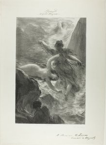 Første scene av Rhinegold av Ignace Henri Jean Fantin Latour