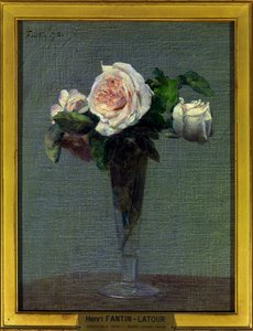 Blomstermaleri av Henri Fantin Latour (1836-1904) 1872 Dim 0,24 x 0,31 m Paris musee du Louvre Obligatorisk omtale: Donasjon Helene et Victor Lyon av Ignace Henri Jean Fantin Latour