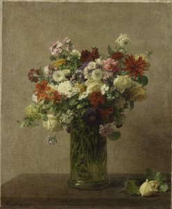 Blomster fra Normandie av Ignace Henri Jean Fantin Latour