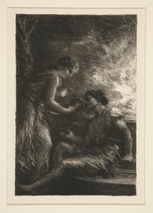 La Valkyrie: Acte I, Sieglinde et Siegmund (Valkyriene: Acte I, Sieglinde og Siegmund) av Ignace Henri Jean Fantin Latour