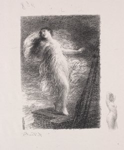 Den unge Tarentina av Ignace Henri Jean Fantin Latour